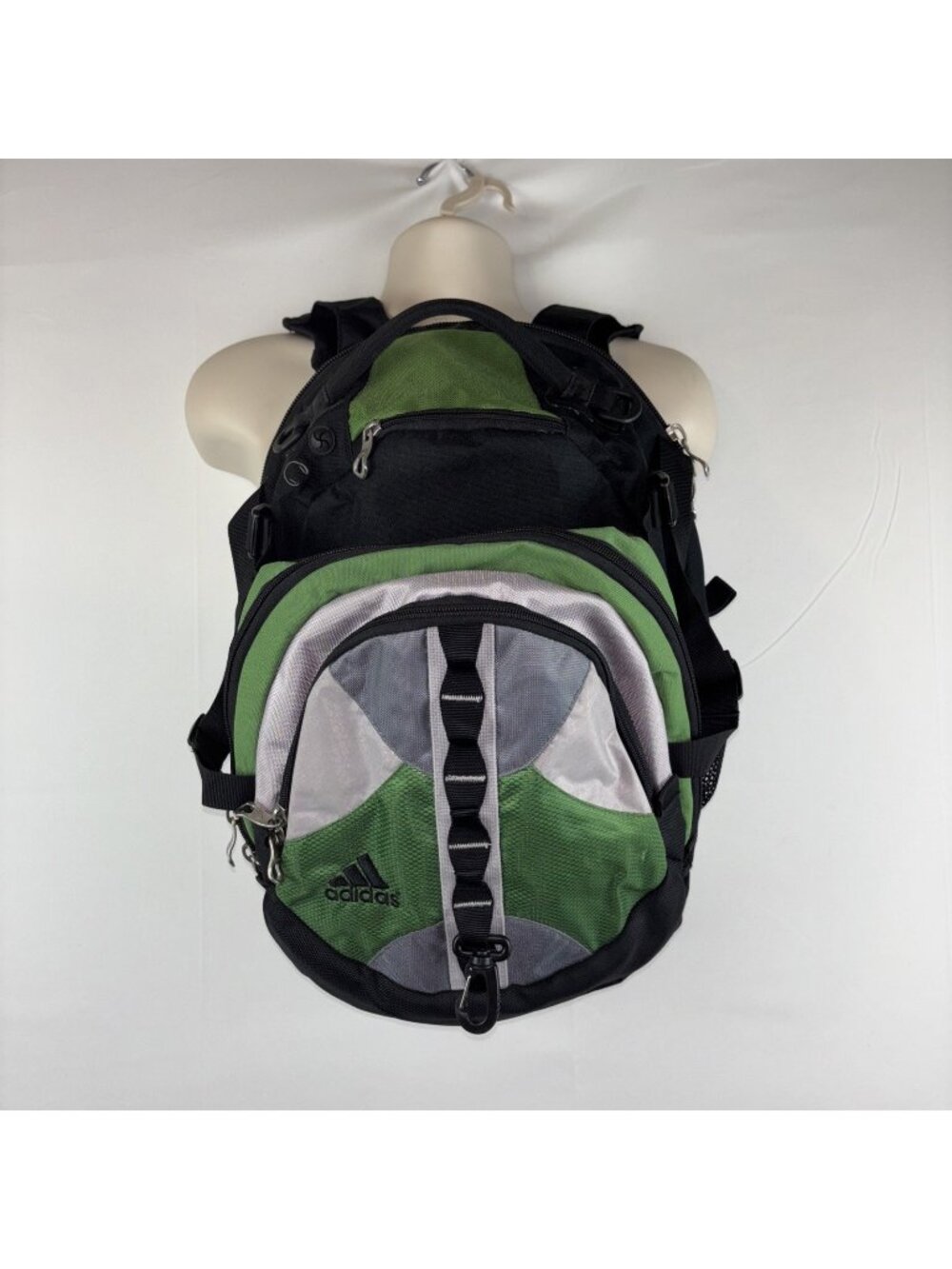 Adidas Green Fresh pak Load Spring Backpack Book Bag Large School Work Laptop